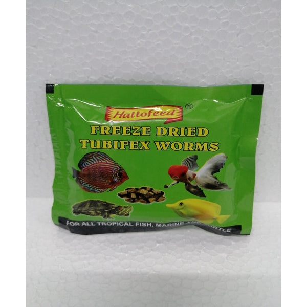 Freeze dried shop tubifex worms